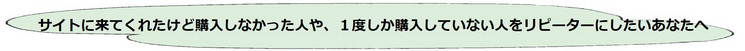 再訪問を促したい