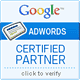 Google ADWORDS CERTIFIED PARTNER - click to verify
