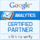 Google ANALYTICS CERTIFIED PARTNER - click to verify