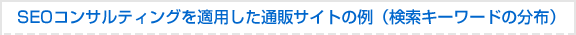 SEO�R���T���e�B���O��K�p�����ʔ̃T�C�g�̗�