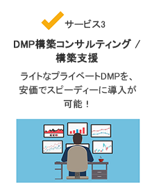 【サービス3. DMP構築コンサルティング /構築支援】ライトなプライベートDMPを、安価でスピーディーに導入が可能！